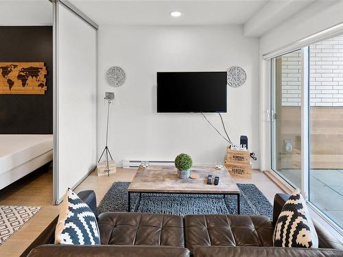 209-1033 Cook St, Victoria, BC - Indoor Photo Showing Living Room