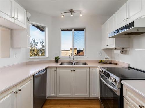 401-2511 Quadra St, Victoria, BC - Indoor Photo Showing Kitchen With Double Sink