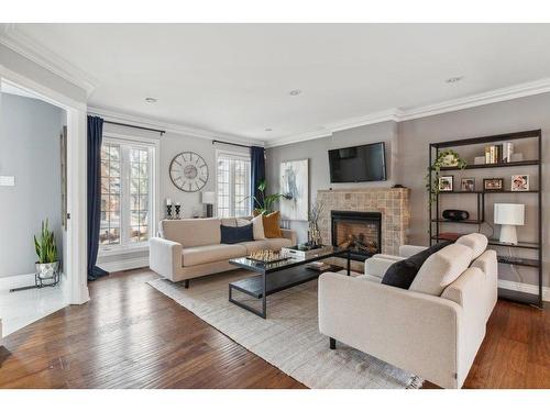 Salon - 283 Rue De La Galène, Gatineau (Hull), QC - Indoor Photo Showing Living Room With Fireplace