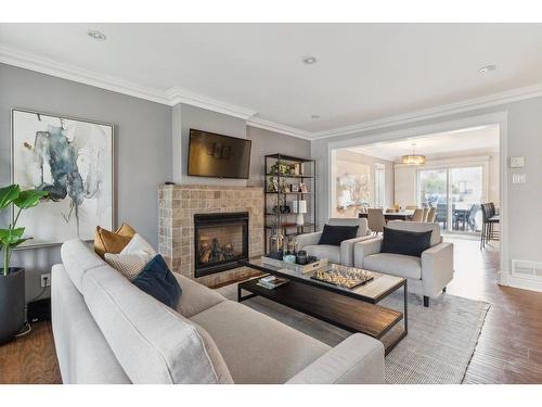 Salon - 283 Rue De La Galène, Gatineau (Hull), QC - Indoor Photo Showing Living Room With Fireplace