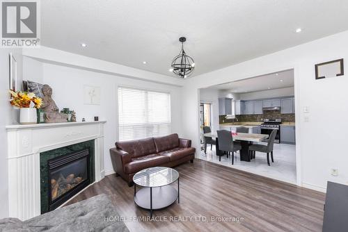 82 Via Romano Way, Brampton, ON - Indoor Photo Showing Living Room With Fireplace