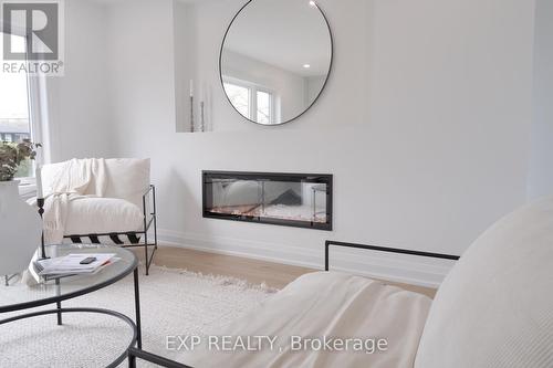 #Upper - 221 Federal Street, Hamilton, ON - Indoor With Fireplace