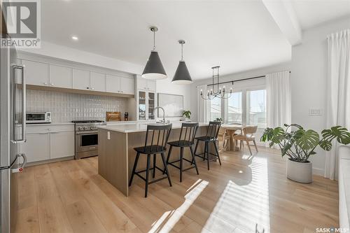 733 Sarazen Drive, Warman, SK - Indoor Photo Showing Kitchen With Upgraded Kitchen