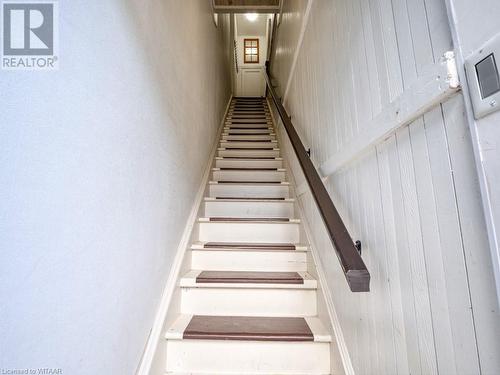 Stairway with wood walls - 151 Thames Street S, Ingersoll, ON 