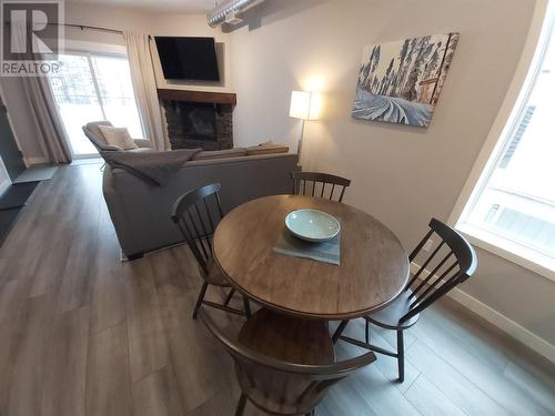 1151 Gerry Sorensen Way Unit# 425, Kimberley, BC - Indoor Photo Showing Dining Room With Fireplace