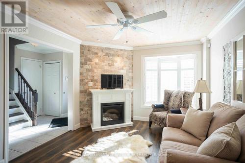 214 Sutherland Crescent, Cobourg, ON - Indoor Photo Showing Living Room With Fireplace