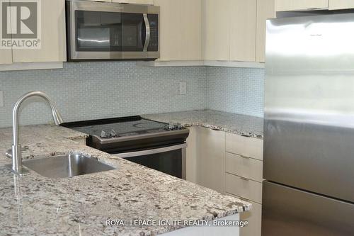 307 - 4633 Glen Erin Drive, Mississauga, ON - Indoor Photo Showing Kitchen With Double Sink With Upgraded Kitchen