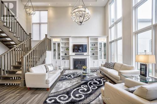 390 Sandhurst Drive, Oakville, ON - Indoor Photo Showing Living Room With Fireplace