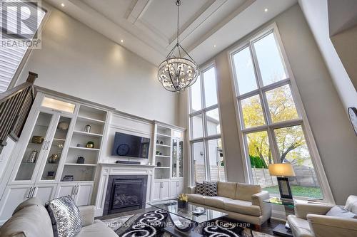 390 Sandhurst Drive, Oakville, ON - Indoor Photo Showing Living Room With Fireplace