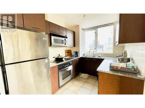 2304 1155 Seymour Street, Vancouver, BC - Indoor Photo Showing Kitchen With Double Sink