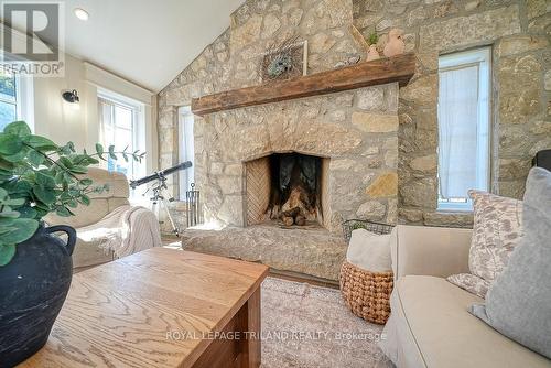 21 Oriole Crescent, Woodstock, ON - Indoor Photo Showing Living Room With Fireplace