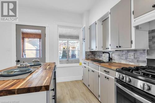 545 Grace St Street, Woodstock, ON - Indoor Photo Showing Kitchen With Double Sink