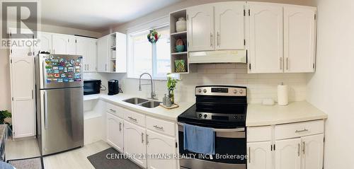 744 Olive Avenue, Oshawa, ON - Indoor Photo Showing Kitchen With Double Sink