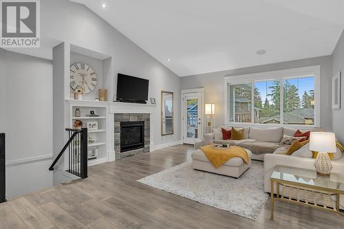 2374 Tallus Green Crescent, West Kelowna, BC - Indoor Photo Showing Living Room With Fireplace