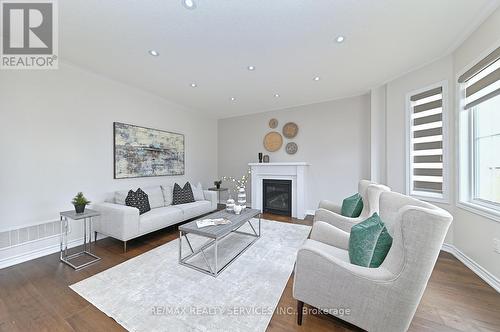 56 Royal Fern Crescent, Caledon, ON - Indoor Photo Showing Living Room With Fireplace