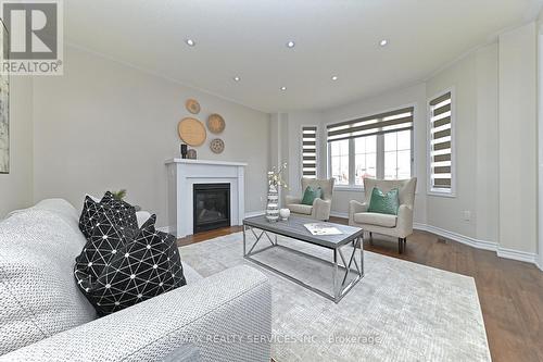 56 Royal Fern Crescent, Caledon, ON - Indoor Photo Showing Living Room With Fireplace