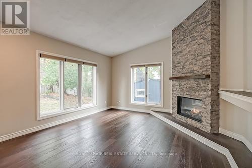 411 Trafalgar Road, Oakville, ON - Indoor Photo Showing Living Room With Fireplace