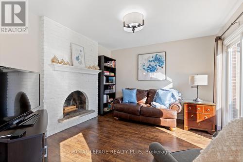 2604 Homelands Drive, Mississauga, ON - Indoor Photo Showing Living Room With Fireplace