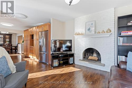 2604 Homelands Drive, Mississauga, ON - Indoor Photo Showing Living Room With Fireplace