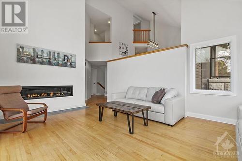 5620 Hope Drive, Manotick, ON - Indoor Photo Showing Living Room With Fireplace