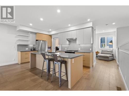 3719 Woodsdale Road Unit# 3, Lake Country, BC - Indoor Photo Showing Kitchen With Stainless Steel Kitchen With Upgraded Kitchen