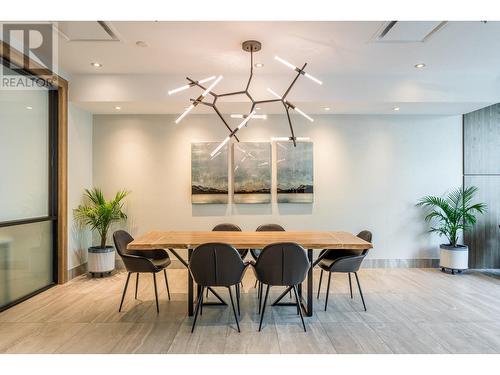 1588 Ellis Street Unit# 909, Kelowna, BC - Indoor Photo Showing Dining Room