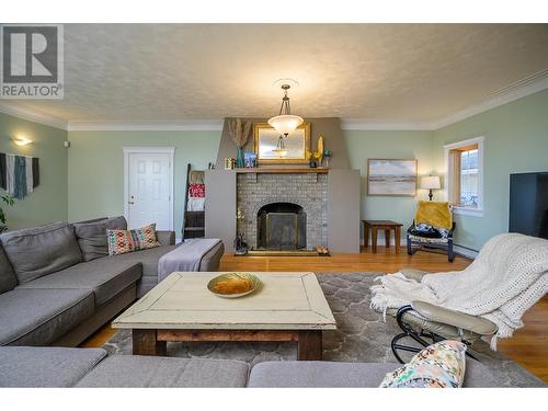 2697 Evasko Road, Prince George, BC - Indoor Photo Showing Living Room With Fireplace