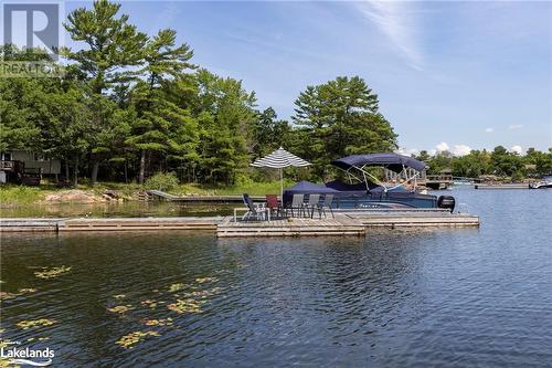 View of dock with a water view - 68 Wolverine Beach Rd, Port Severn, ON - Outdoor With Body Of Water With View