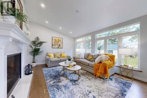 67 Centre Street S, Brampton, ON - Indoor Photo Showing Living Room With Fireplace