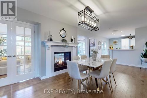 67 Centre Street S, Brampton, ON - Indoor Photo Showing Dining Room With Fireplace