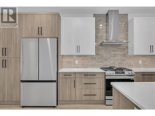 Stainless steel appliances - 2835 Canyon Crest Drive Unit# 2, West Kelowna, BC - Indoor Photo Showing Kitchen With Upgraded Kitchen