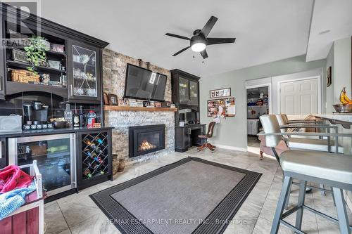 113 Valera Drive, Hamilton, ON - Indoor Photo Showing Living Room With Fireplace