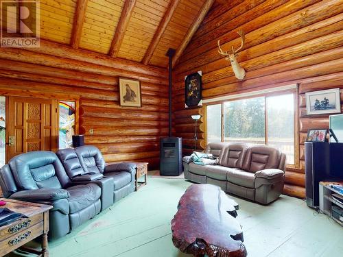 6594 Shelter Point Road, Texada Island, BC - Indoor Photo Showing Living Room With Fireplace