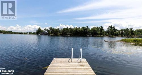 View of dock with a water view - 64 Wolverine Beach Road, Port Severn, ON - Outdoor With Body Of Water With View