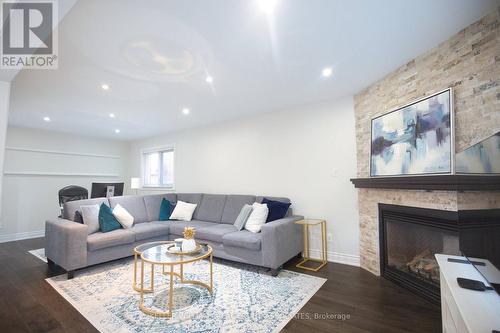 6371 Chapman Court, Mississauga, ON - Indoor Photo Showing Living Room With Fireplace