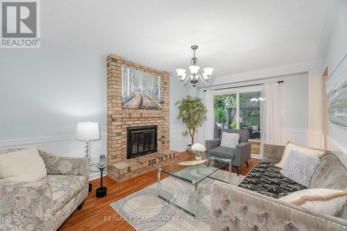 70 Lakecrest Trail, Brampton, ON - Indoor Photo Showing Living Room With Fireplace