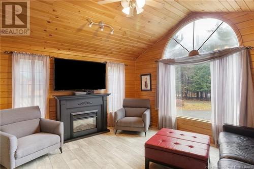 7 Mcclellan Cres, Nackawic, NB - Indoor Photo Showing Living Room With Fireplace