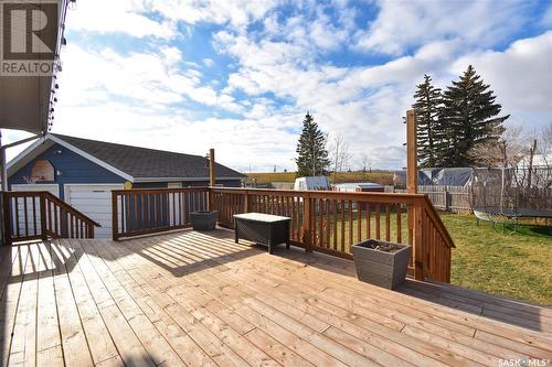 34 Howard Crescent, Lanigan, SK - Outdoor With Deck Patio Veranda With Exterior