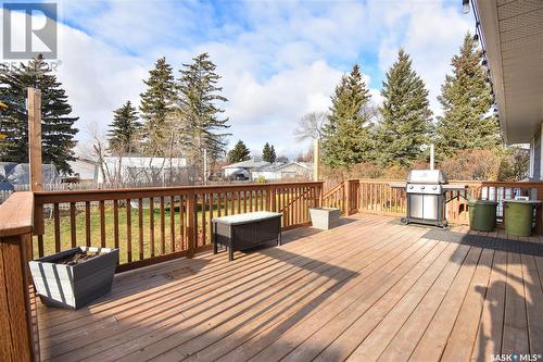 34 Howard Crescent, Lanigan, SK - Outdoor With Deck Patio Veranda With Exterior