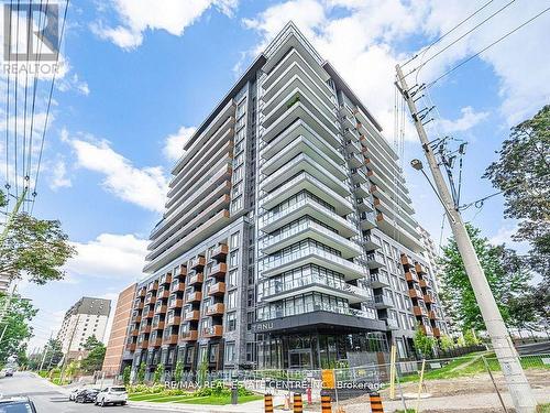 201 - 21 Park Street E, Mississauga, ON - Outdoor With Balcony With Facade