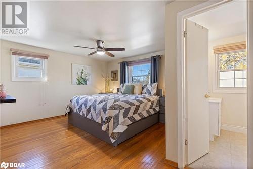 Bedroom featuring ceiling fan and light hardwood / wood-style flooring - 2604 Homelands Drive, Mississauga, ON - Indoor Photo Showing Bedroom