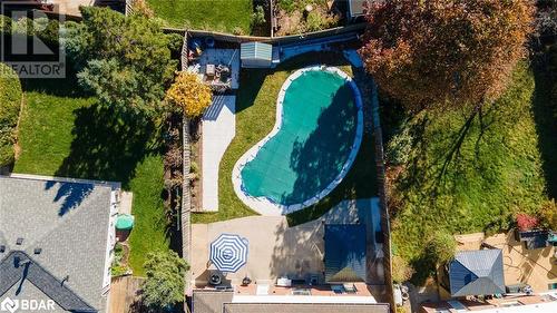 Birds eye view of property - 2604 Homelands Drive, Mississauga, ON - Outdoor With In Ground Pool