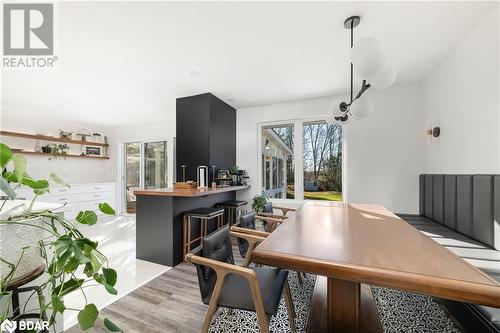 Dining area featuring light hardwood / wood-style flooring - 18133 Loyalist Parkway, Prince Edward County, ON - Indoor