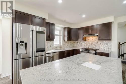 875 Sumac Crescent, Milton, ON - Indoor Photo Showing Kitchen With Stainless Steel Kitchen With Double Sink With Upgraded Kitchen