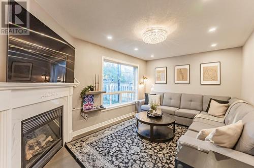 453 Pondview Place, Oakville, ON - Indoor Photo Showing Living Room With Fireplace