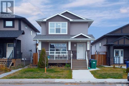 155 Marlatte Crescent, Saskatoon, SK - Outdoor With Deck Patio Veranda With Facade