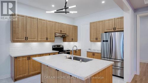 22 Temple Avenue, East Gwillimbury, ON - Indoor Photo Showing Kitchen With Double Sink With Upgraded Kitchen