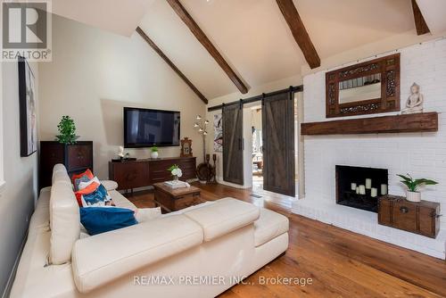 47 Park Drive, Vaughan, ON - Indoor Photo Showing Living Room With Fireplace