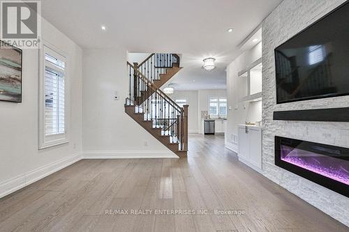 1562 Edencrest Drive, Mississauga, ON - Indoor With Fireplace