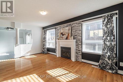 69 Schooner Drive, Brampton, ON - Indoor Photo Showing Living Room With Fireplace